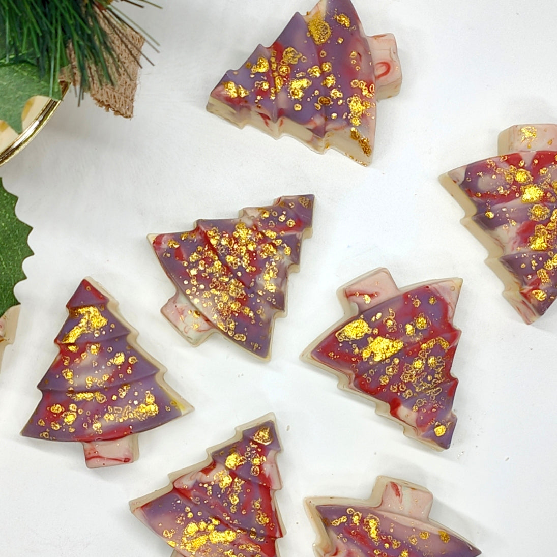 Vintage Holiday Christmas Tree Soaps