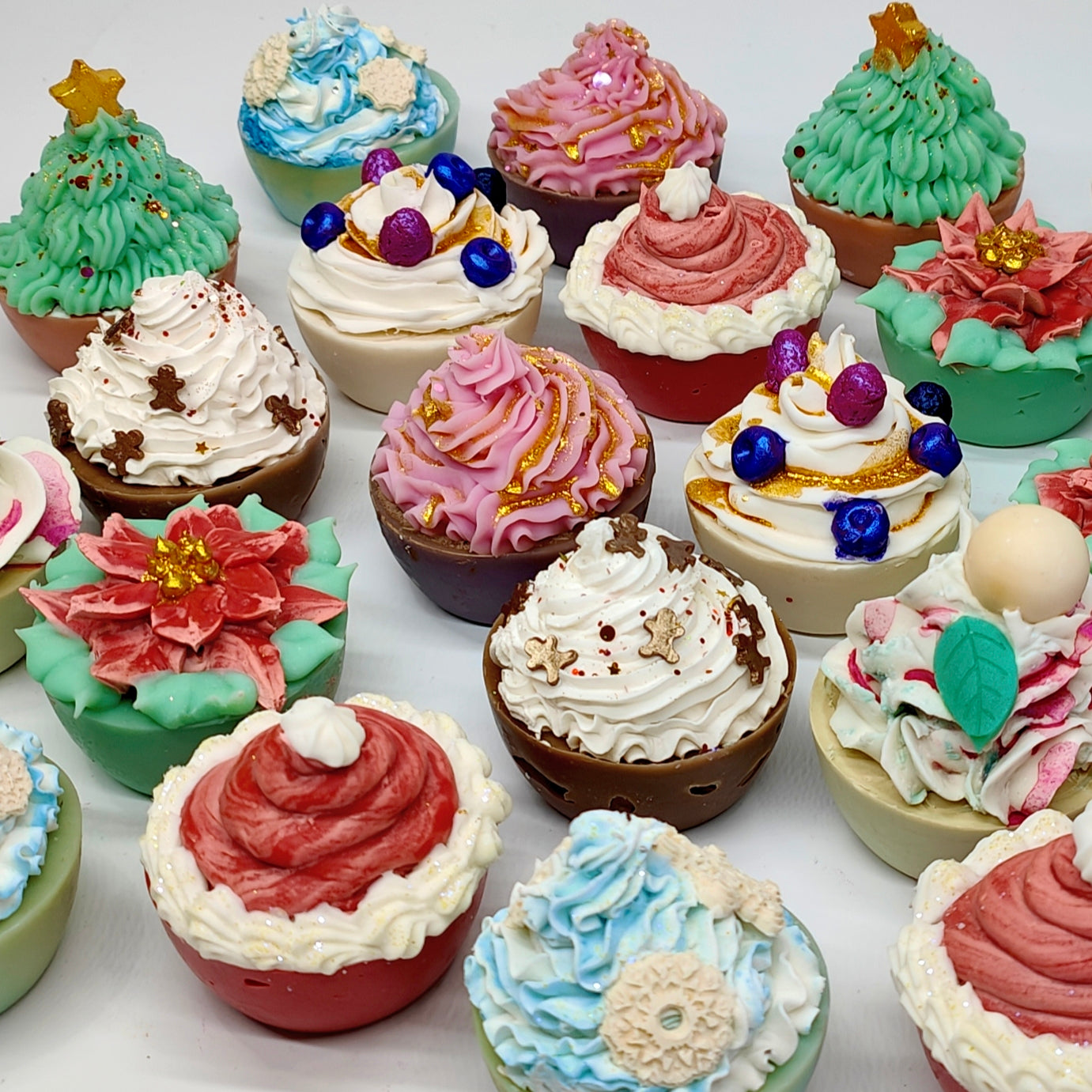 Christmas Cupcake Soap Gift Box Sets