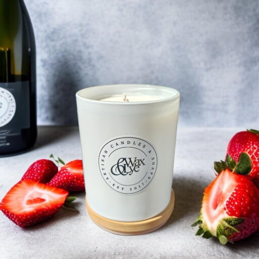 Champagne Strawberries Candles