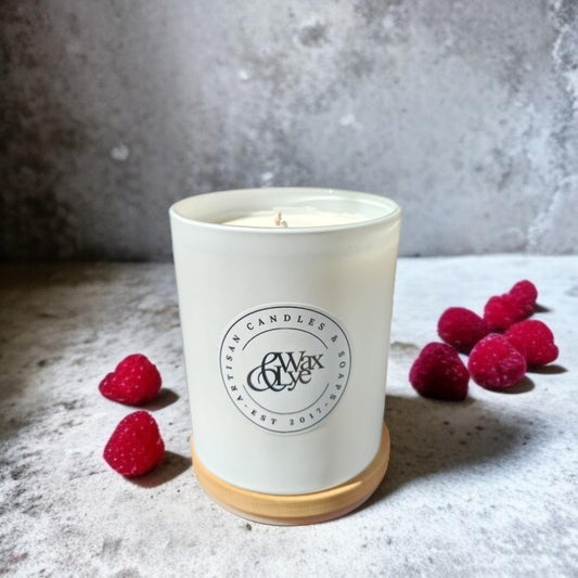 Raspberry Ripple Candles
