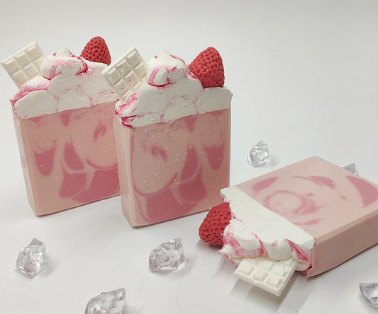 Strawberries & Cream Frosted Soap