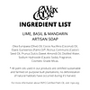 Lime, Basil & Mandarin Artisan Soap